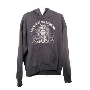 graphic hoodie “let the stars guide you”